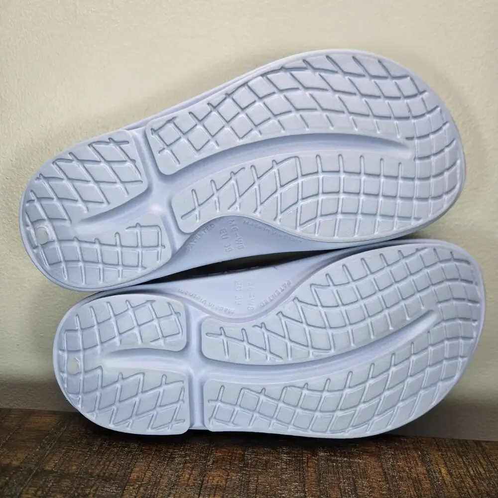 Oofos OOahh Womens Size 8 Recovery Slip-On Comfort Beach Sandals Slides Blue - Picture 9 of 11